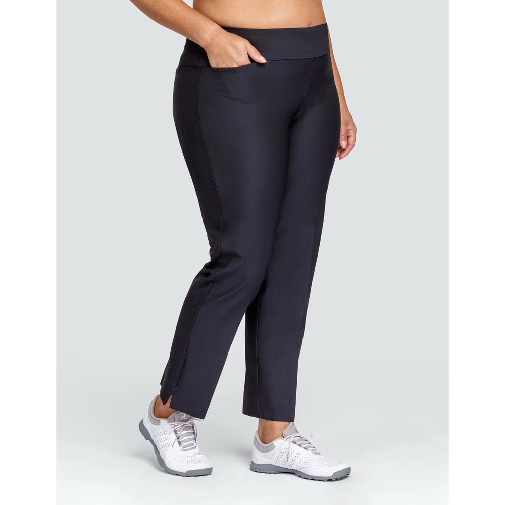 Tail White Label Black Mulligan Pull On Ankle Golf Pants UPF 50 Size 18 NWT